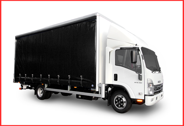 N75.190 Forward Easyshift Driveway Curtainside with Tuckaway Tail-lift